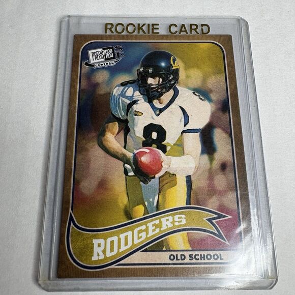 RARE 2005 Press Pass SE Aaron Rodgers Old School #17/27 RC ROOKIE CARD VTG - Picture 7 of 7